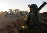 an israeli soldier takes position during the ongoing ground operation of the israeli army against palestinian islamist group hamas at a location given as gaza in this picture released on november 17 2023 israeli defence forces handout photo reuters